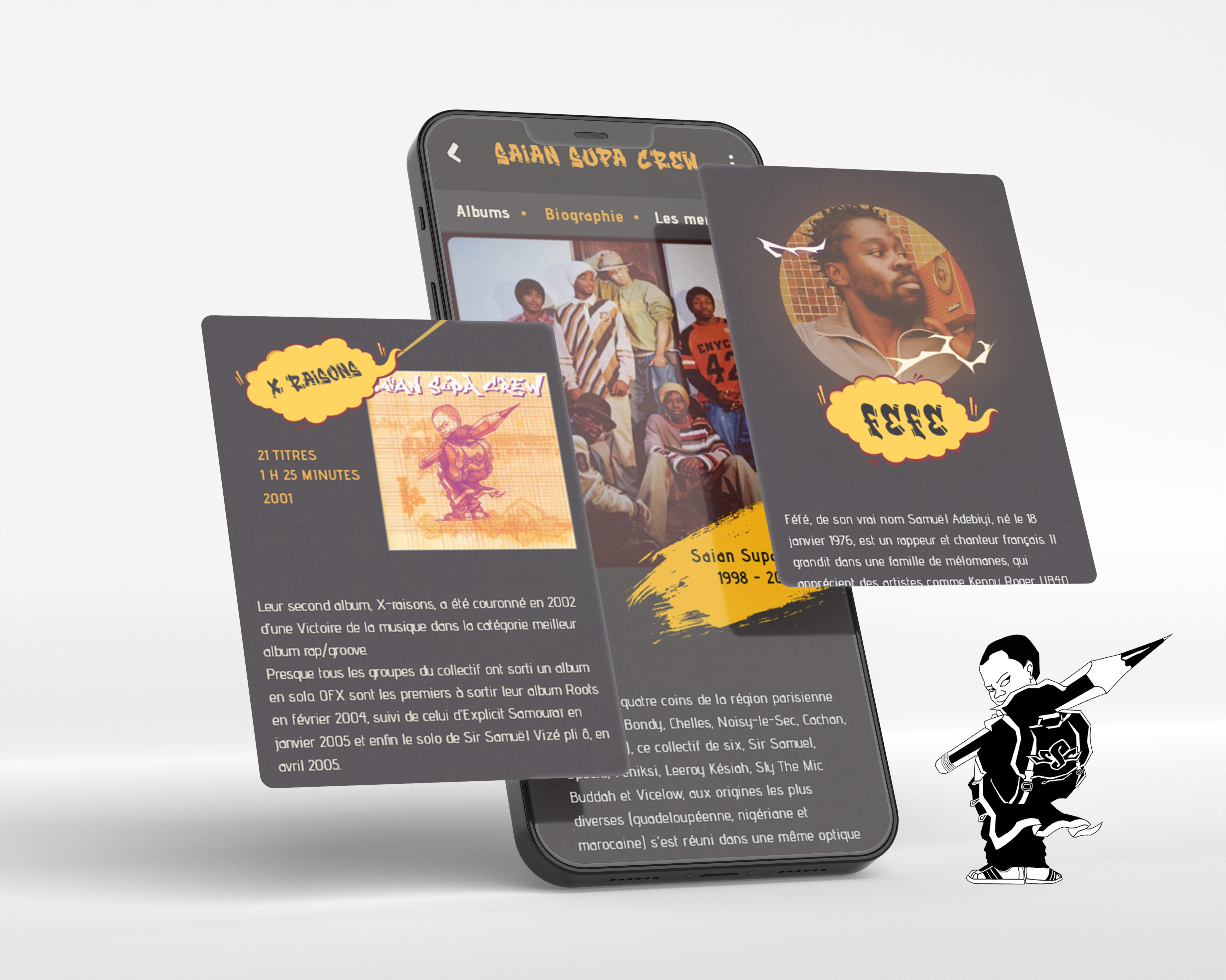 mockup aplication musique